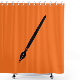 Personality  Fountain Pen Icon Shower Curtains