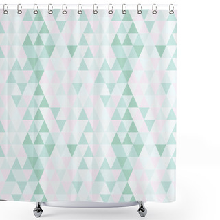 Personality  Triangle Seamless Pattern Shower Curtains