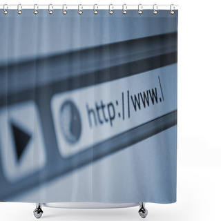 Personality  Address Bar Of Web Browser Shower Curtains