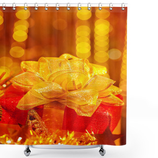 Personality  Christmas Present Shower Curtains