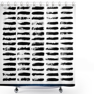 Personality  75 DRY GRUNGE BRUSHES Shower Curtains