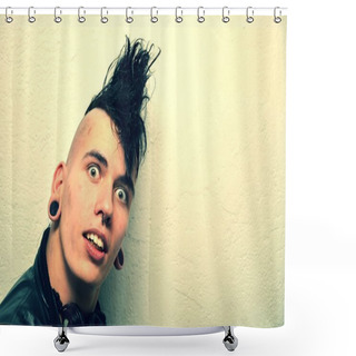 Personality  Alternative Man Shower Curtains