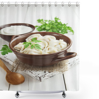 Personality  Dumplings With Meat Shower Curtains