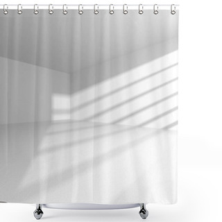 Personality  Futuristic White Architecture Design Background Shower Curtains