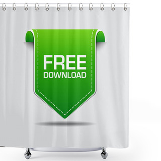 Personality  Free Download Labels Vector Icon Shower Curtains