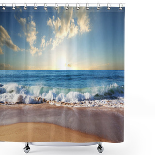 Personality  Sea Sunset Shower Curtains