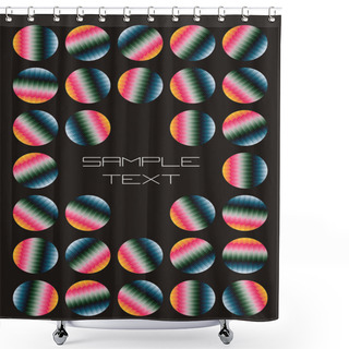 Personality  Invitation Multicolor Background Shower Curtains