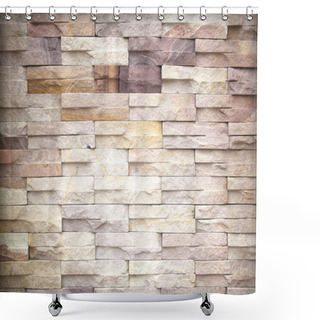 Personality  Old Stone Walls Shower Curtains