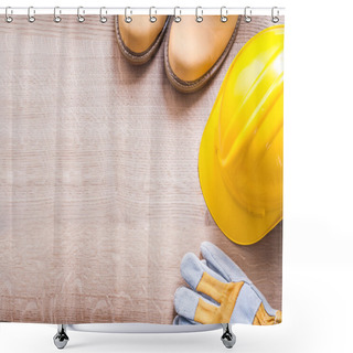 Personality  Working Boots Helmet Gloves Shower Curtains