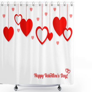 Personality  Valentines Day Background Shower Curtains