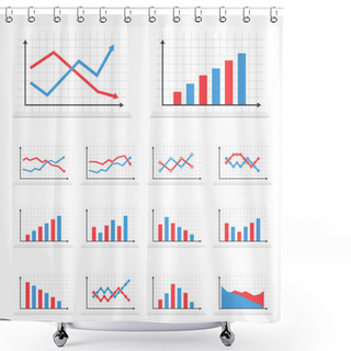 Personality  Graphs Shower Curtains