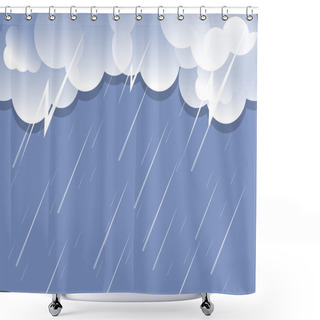Personality  Rain Cloud Background Vector Shower Curtains