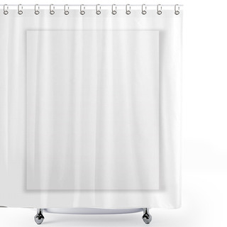 Personality  White Paper Shower Curtains