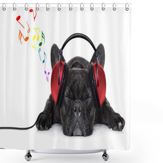 Personality  Dog Music  Shower Curtains