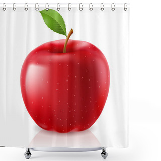Personality  Delicious Red Apple Shower Curtains