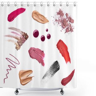 Personality  Make Up Beauty Lipstick Nail Polish Liquid Powder Mascara Pencil Shower Curtains