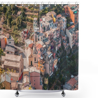 Personality  Views Of Manarola In Cinque Terre, Italy Shower Curtains