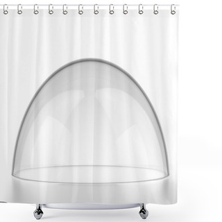 Personality  Transparent Semi-sphere Shower Curtains