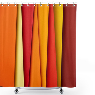 Personality  Paper Sheets In Warm Colors Background Shower Curtains
