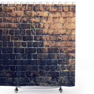 Personality  Grunge Bricks Wall Shower Curtains