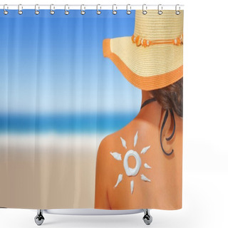 Personality  Seascape With Crystal Shallow Waters Elafonisi Crete Shower Curtains