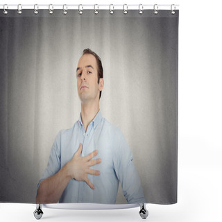 Personality  Arrogant Aggressive Bold Self Important Uppity Stuck Up Man  Shower Curtains