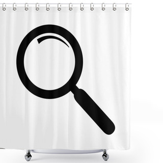 Personality  Magnifying Glass Isolated Shower Curtains