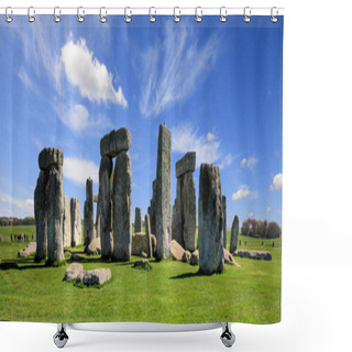 Personality  Beautiful View Of The Prehistoric Site Of Stonehenge In England Shower Curtains