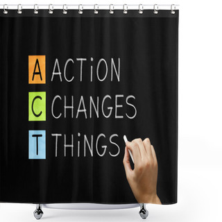 Personality  Action Changes Things Acronym Shower Curtains