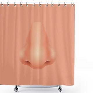 Personality  Nose Shower Curtains