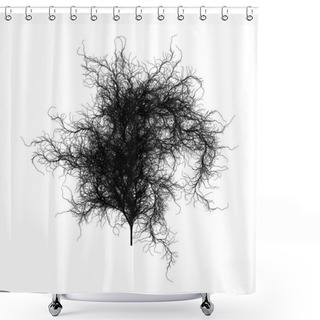 Personality  Flat   Computer Generated Self-Similar L-system Branching Tree Fractal  - Generative Art   Shower Curtains