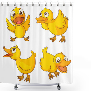 Personality  Chicks Shower Curtains