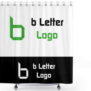 Personality  B Letter Logo Shower Curtains