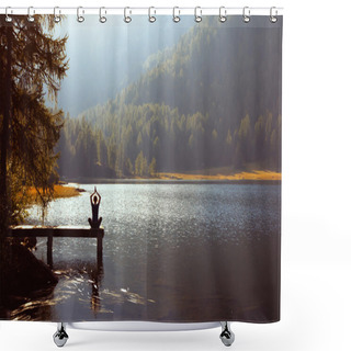 Personality  Meditation And Yoga Shower Curtains