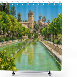 Personality  The Beautiful Alcazar De Los Reyes Cristianos (Alcazar Of The Christian Monarchs) In Cordoba, Andalusia, Spain. Shower Curtains