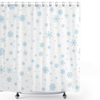 Personality  Snowflakes Background Shower Curtains