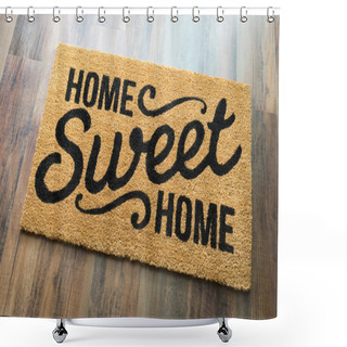 Personality  Home Sweet Home Welcome Mat On Floor Shower Curtains