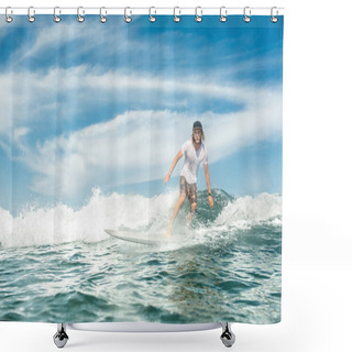 Personality  Surfing Shower Curtains
