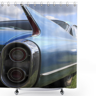 Personality  Classic Car Tail Fin Shower Curtains