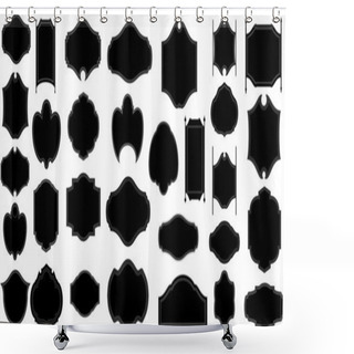 Personality  Frame Shapes Designs Shower Curtains
