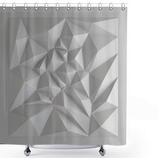 Personality  Polygonal Pyramids Background Shower Curtains