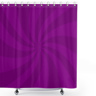 Personality  Spiral Background From Purple Curved Rays Shower Curtains