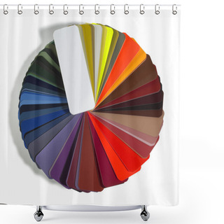 Personality  Round Spread Color Chart Shower Curtains