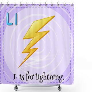 Personality  Letter L Shower Curtains