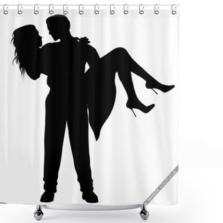 Personality  Romantic Couples Shower Curtains