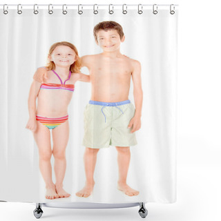 Personality  Beach Shower Curtains