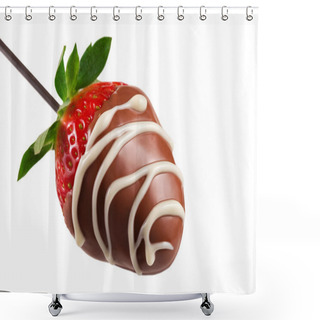 Personality  Chocolate Covered Strawberry Shower Curtains