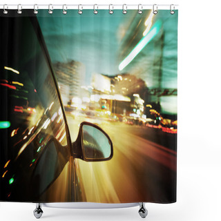 Personality  Night Drive Shower Curtains