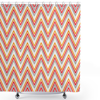 Personality  Colorful Chevron Ornament Shower Curtains