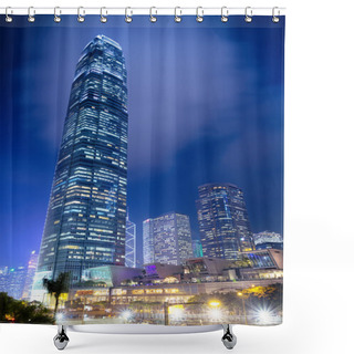 Personality  Hong Kong Skyline Shower Curtains